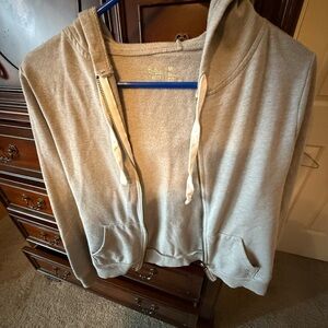 Gray Zip Up Hoodie by Flirtitude size M